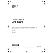 LG WM1455HVA WM1455HVA.ASSEPUS Washing Machine manual cover