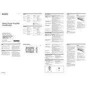 Sony XM-GTX1821 manual cover