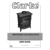 Clarke 6910136 Wentworth Cast Iron Stove manual cover