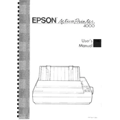 Epson Action Printer 4000 manual cover