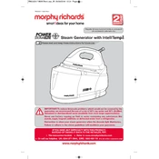 Morphy Richards 332017 Power Steam manual cover