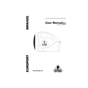 Behringer MPA400 manual cover