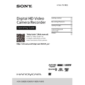 Sony HDR-CX620 manual cover