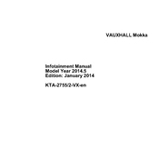 Vauxhall Mokka 2014 manual cover