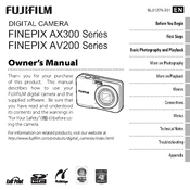 Fujifilm FinePix AV200 Camera manual cover