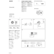 Sony XS-GTR100L manual cover