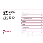 Pioneer VSX-534D manual cover