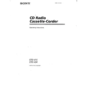 Sony CFD-V15 manual cover