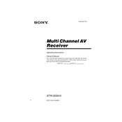 Sony STR-DG910 manual cover