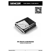 Sencor SUB 2000G Electric Blanket manual cover