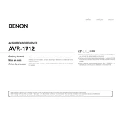 Denon AVR-1712 manual cover