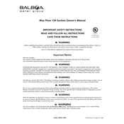 Balboa Max Flow 124 Suction manual cover