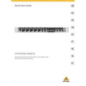 Behringer ZMX8210 manual cover