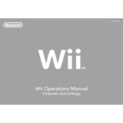 Nintendo Wii v5 Operations manual cover