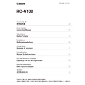 Canon RC-V100 manual cover