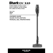 Shark ION X40 IR140 Vacuum manual cover