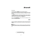 Brandt EFE310K Dryer manual cover