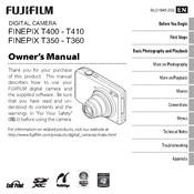 Fujifilm FinePix T350 Camera manual cover