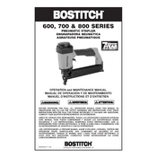 Bostitch 850S4 Stapler manual cover