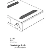 Cambridge Audio Azur 851N Player manual cover