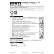 Sealey 1050CX.V5 Trolley Jack manual cover