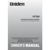 Uniden VP300 Phone System manual cover