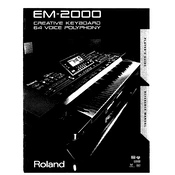 Roland EM-2000 manual cover