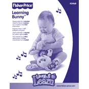 Fisher Price Mattel Laugh and Learn Learning Bunny K0468 Toy manual cover