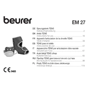 Beurer EM 27 TENS manual cover