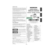 Honda GXV670 2007 Engine manual cover