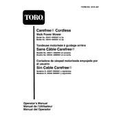 Toro Carefree 20647 Mower manual cover