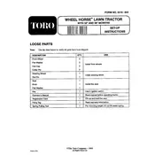 Toro Wheel Horse 71140 Tractor manual cover