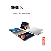 Lenovo ThinkPad X1 Titanium Gen 1 Laptop manual cover