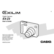 Casio EXZ3 Camera manual cover