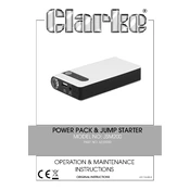 Clarke 6239000 JSM200 Power pack Jump Starter manual cover