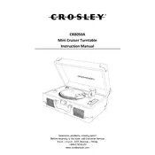 Crosley CR8050A Turntable manual cover