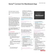 Xerox Connect for Blackboard App Application manual cover