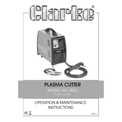 Clarke 6016020 20CI Plasma Cutter manual cover