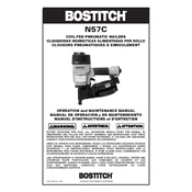 Bostitch N57C Nailer manual cover