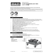 Sealey TJ150E Transmission Jack manual cover