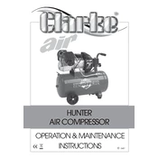 Clarke 2130020 Hunter 60 Air Compressor manual cover