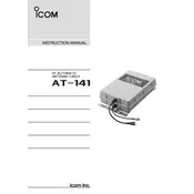 Icom AT-141 Tuner manual cover