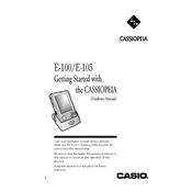 Casio Cassiopeia E-100 Pocket PC manual cover