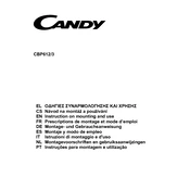 Candy CBP612 3GR manual cover