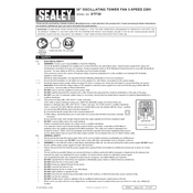 Sealey STF30 Fan manual cover