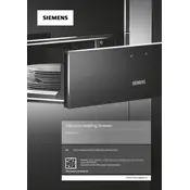 Siemens iQ700 BV910E1B1 Drawer manual cover