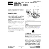 Toro Power Max 926OXE 38820 Snow Thrower manual cover