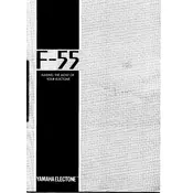 Yamaha Electone F-55 Keyboard manual cover