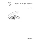 Audio-Technica AT-LPW30TK Turntable manual cover