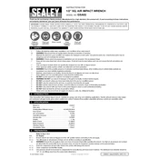 Sealey GSA02 Impact Wrench manual cover